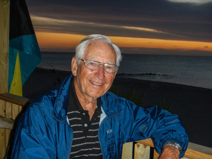 My father at age 85 on the island of Bimini. He is still ready to set sail for distant horizons.